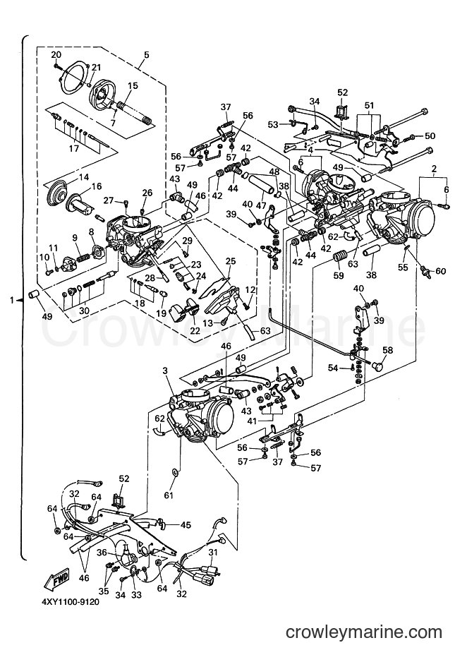 1999 Cruiser XVZ13TF - XVZ13TF (4XY3) [010] - CARBURETOR 2