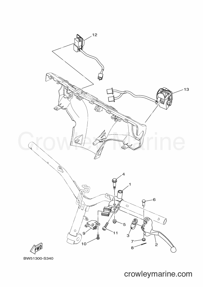 2018 Scooter LTS125-C - LTS125-C (BW54) [010] - HANDLE SWITCH & LEVER