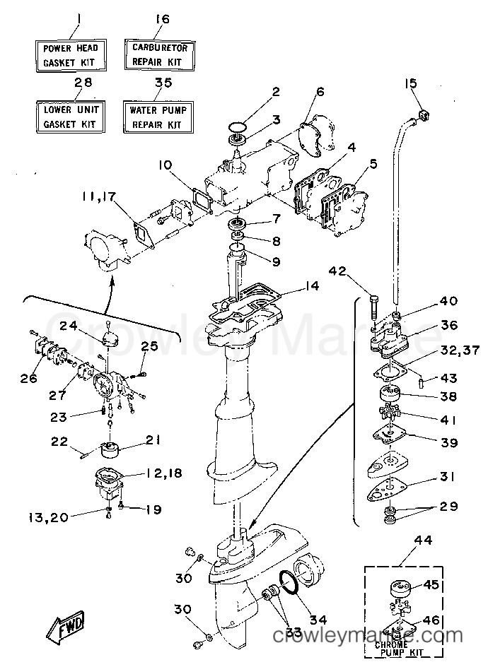 Yamaha Motors 4MLHT - REPAIR KIT