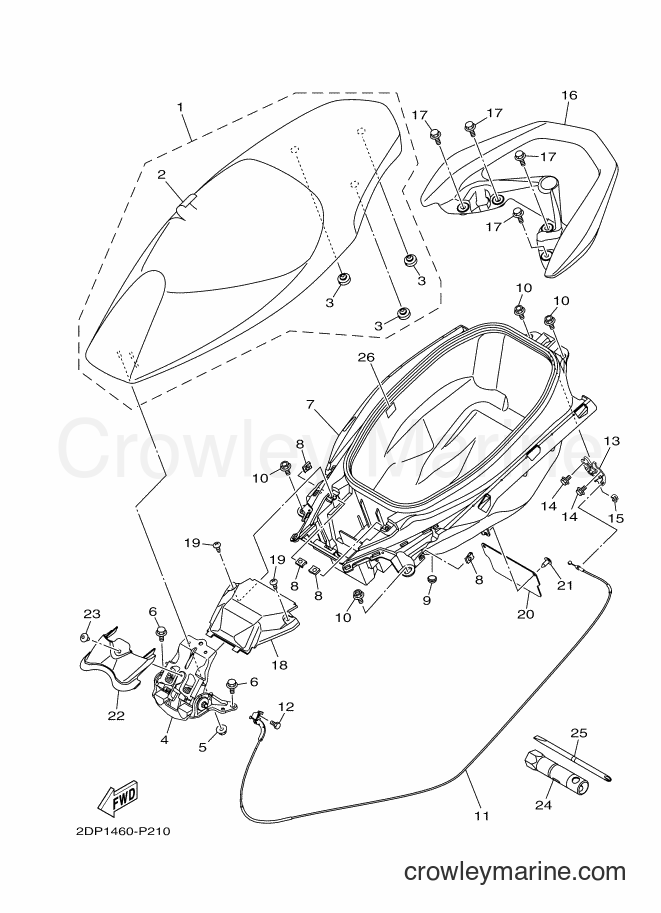 2018 Street Bike GPD150 - GPD150 (2DPG) [010] - SEAT