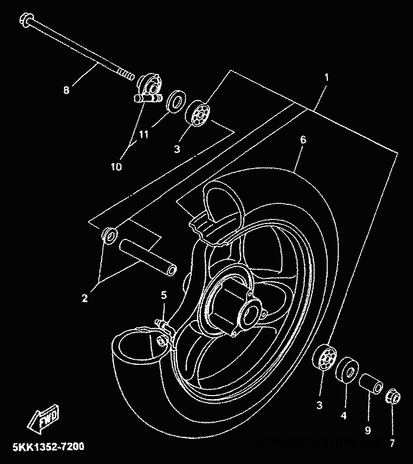 Yamaha Motors YN50 (5ADV) [010] - FRONT WHEEL