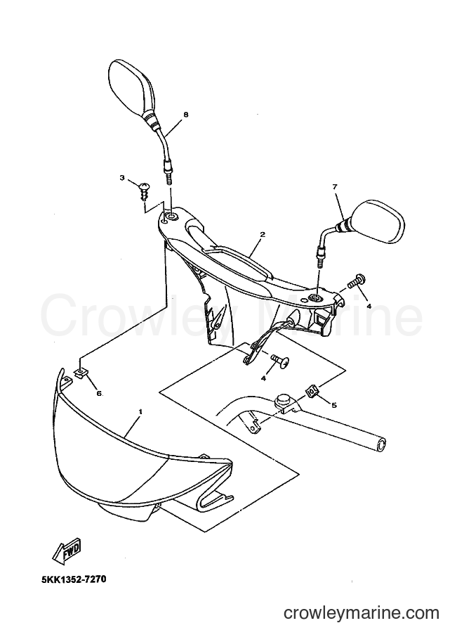 1999 Scooter YN100'99 - YN100'99 (5KK2) [010] - COWLING1
