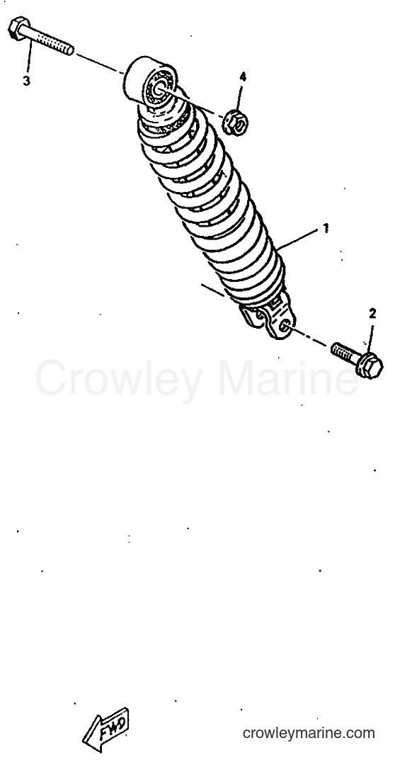 1998 Scooter CW50RSP - CW50RSP (4URF) [010] - REAR SUSPENSION