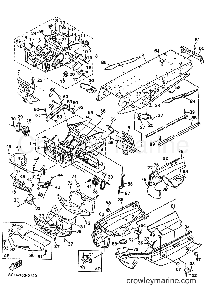 Yamaha Motors SX600R (8EA2) [030] - FRAME