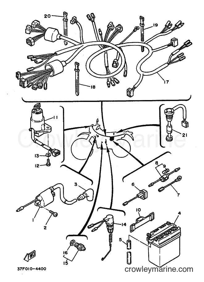 1988 Dirt Bike DT200U - DT200U (40R0) [010] - ELECTRICAL 1