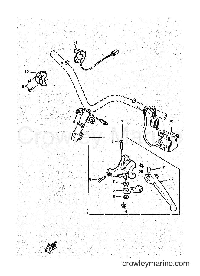 1997 Scooter CW50RS - CW50RS (4TDA) [999] - HANDLE SWITCH & LEVER