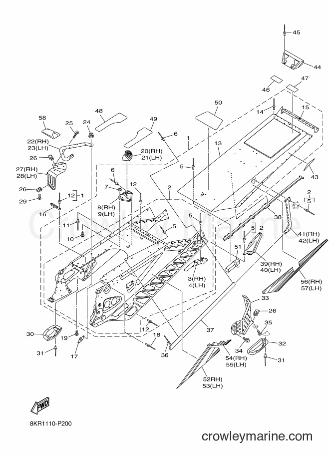 2015 Snowmobile SRV10XL - SRV10XL (8KR1) [010] - FRAME 2