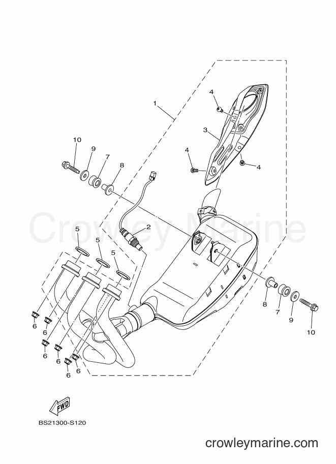 Yamaha Motors MTN850D (B6C3) [010] - EXHAUST
