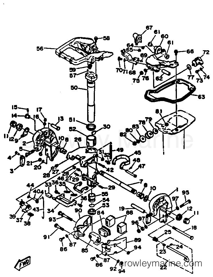 Yamaha Motors C25ELHR - BRACKET 1