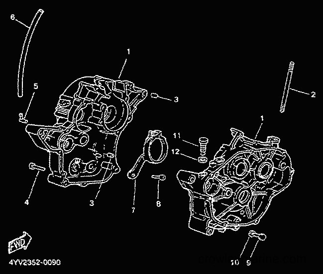 2000 Scooter TZR50 - TZR50 (4YV2) [000] - CRANKCASE