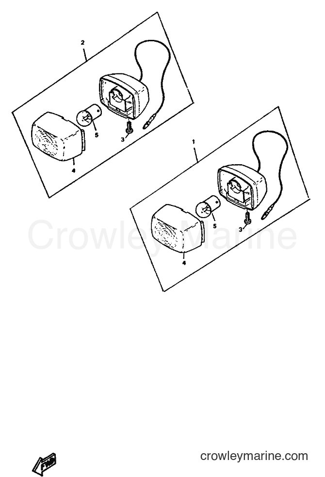 1992 Scooter CW50 - CW50 (3WV2) [999] - CLIGNOTANT