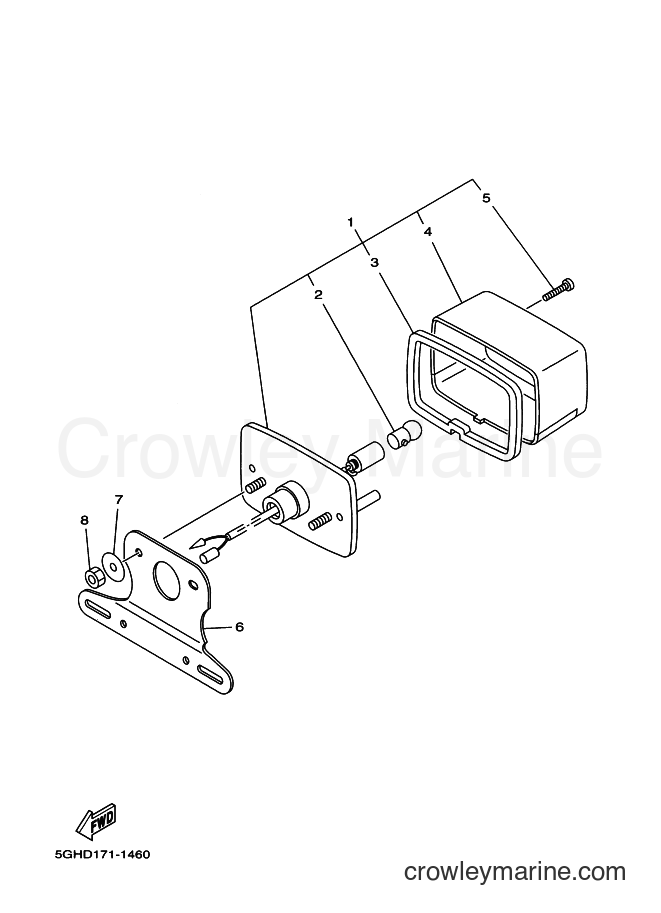 2001 ATV YFM400A - YFM400A (5HA8) [010] - TAILLIGHT 2