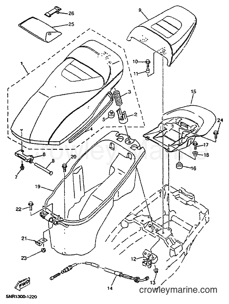 Yamaha Motors YP150D (5NS1) [010] - SEAT