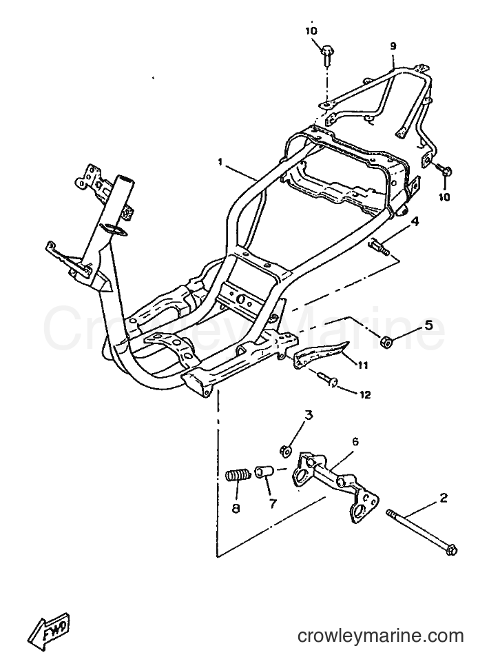 1997 Scooter CW50RSX - CW50RSX (4YD1) [999] - FRAME