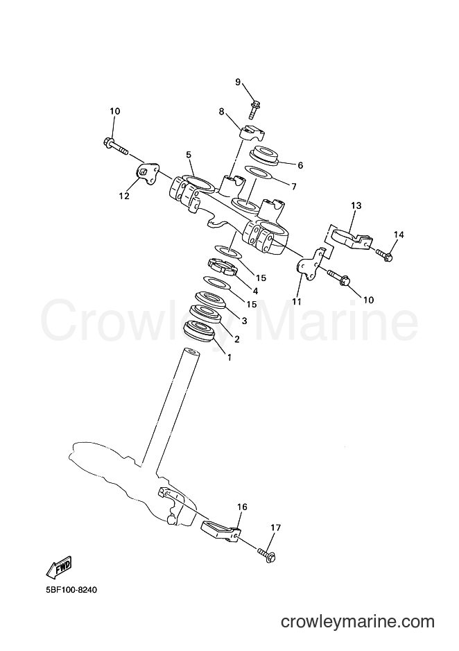 1998 Dirt Bike WR400F - WR400F (5BF2) [020] - STEERING