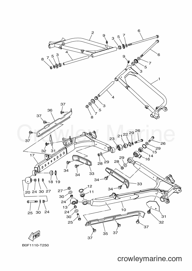 2018 ATV YXZ1000ETS - YXZ1000ETS (B0F3) [010] - REAR ARM